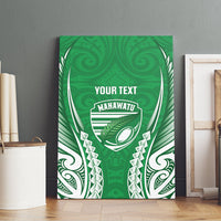 Manawatu 2026 Rugby Custom Canvas Wall Art NZ Maori Silver Fern