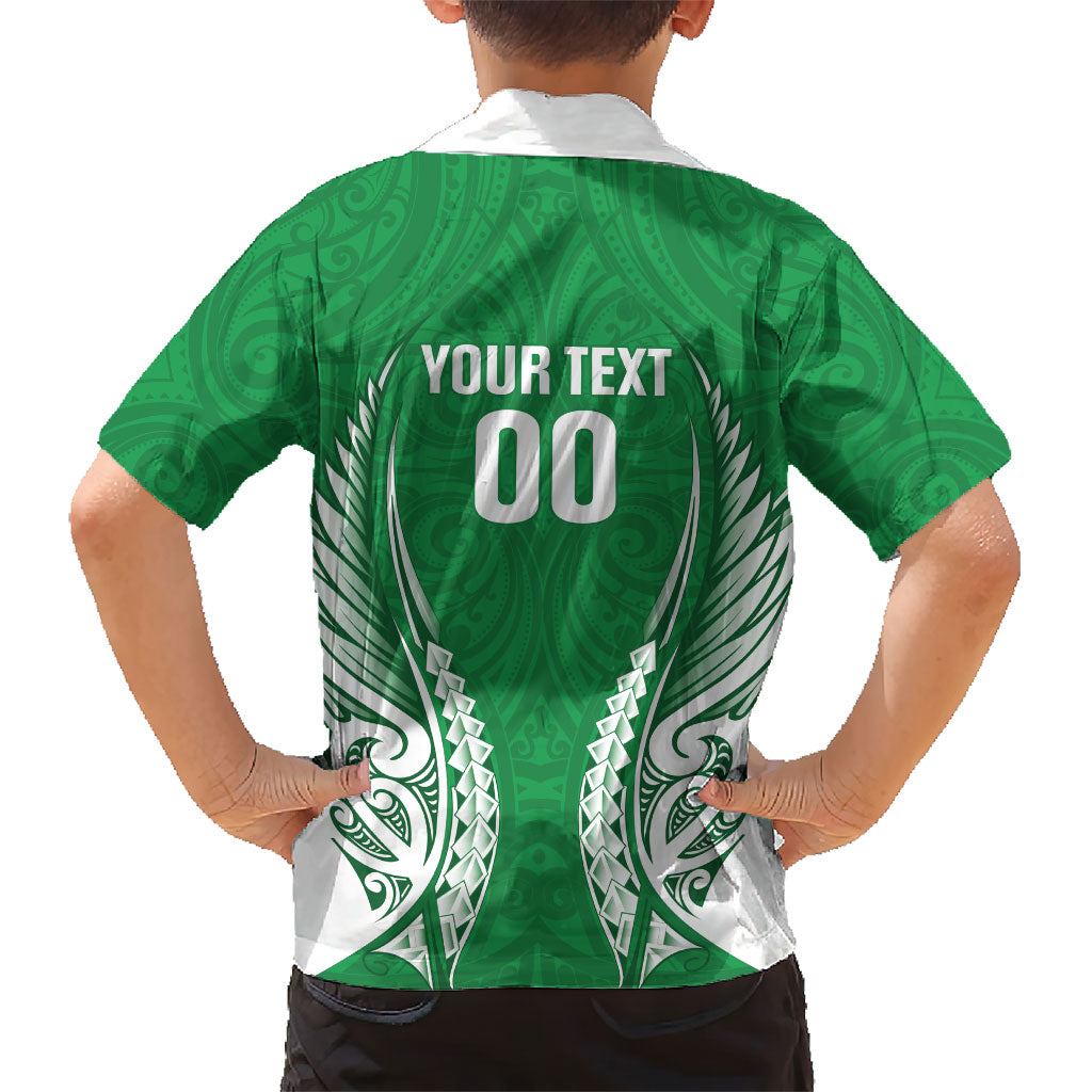 Manawatu 2026 Rugby Custom Family Matching Off Shoulder Short Dress and Hawaiian Shirt NZ Maori Silver Fern LT14 - Polynesian Pride