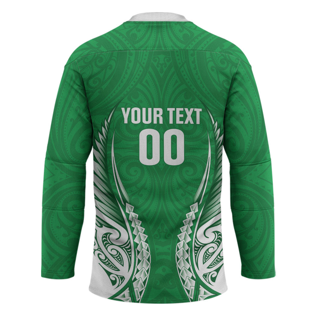 Manawatu 2026 Rugby Custom Hockey Jersey NZ Maori Silver Fern LT14 - Polynesian Pride