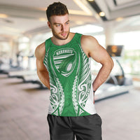 Manawatu 2026 Rugby Custom Men Tank Top NZ Maori Silver Fern LT14 Green - Polynesian Pride