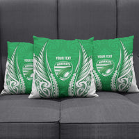 Manawatu 2026 Rugby Custom Pillow Cover NZ Maori Silver Fern