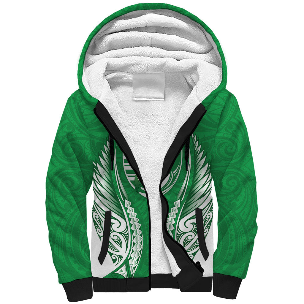 Manawatu 2026 Rugby Custom Sherpa Hoodie NZ Maori Silver Fern