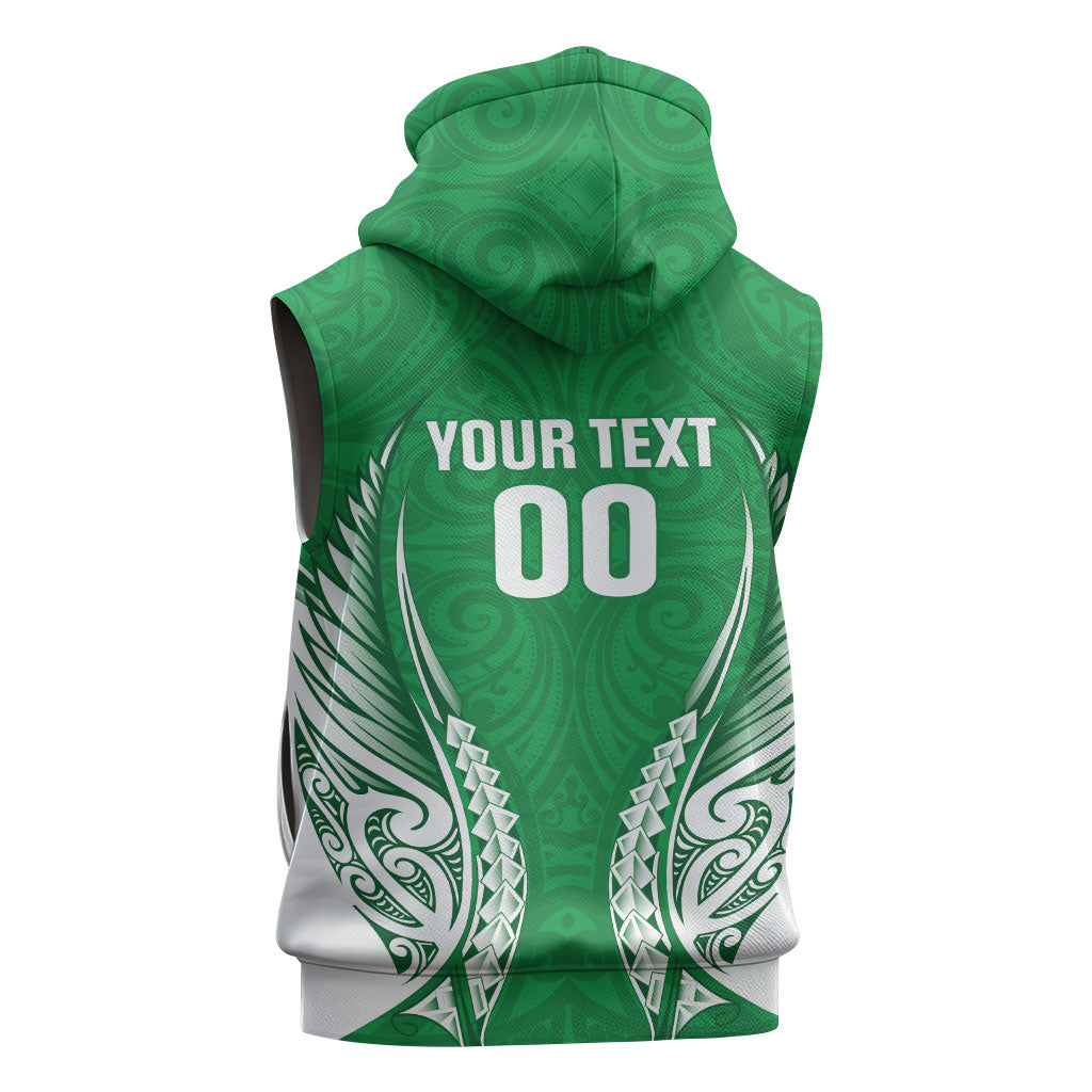 Manawatu 2026 Rugby Custom Sleeveless Hoodie NZ Maori Silver Fern