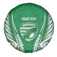 Manawatu 2026 Rugby Custom Spare Tire Cover NZ Maori Silver Fern LT14 - Polynesian Pride