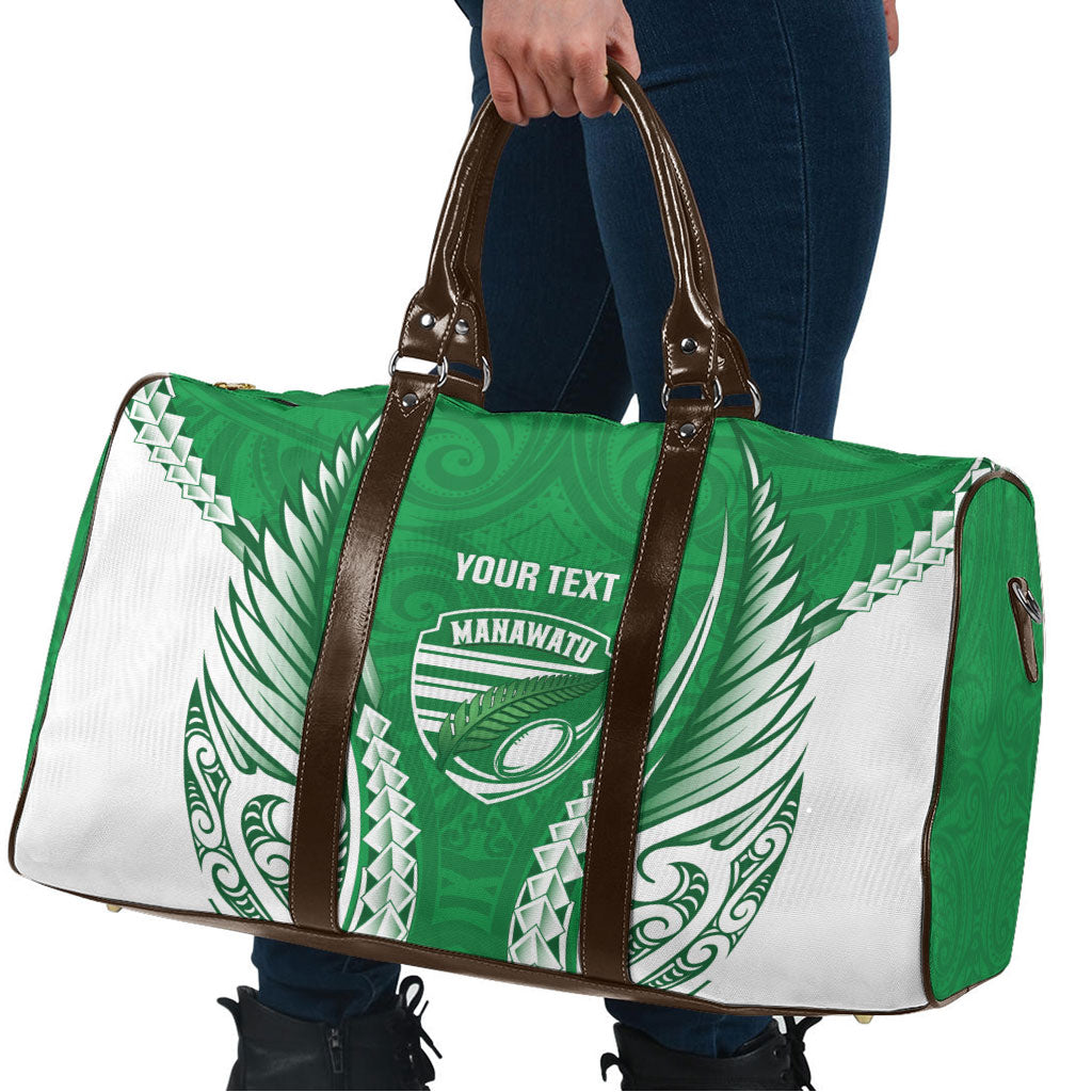 Manawatu 2026 Rugby Custom Travel Bag NZ Maori Silver Fern LT14 - Polynesian Pride