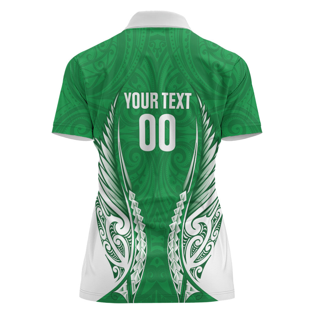 Manawatu 2026 Rugby Custom Women Polo Shirt NZ Maori Silver Fern