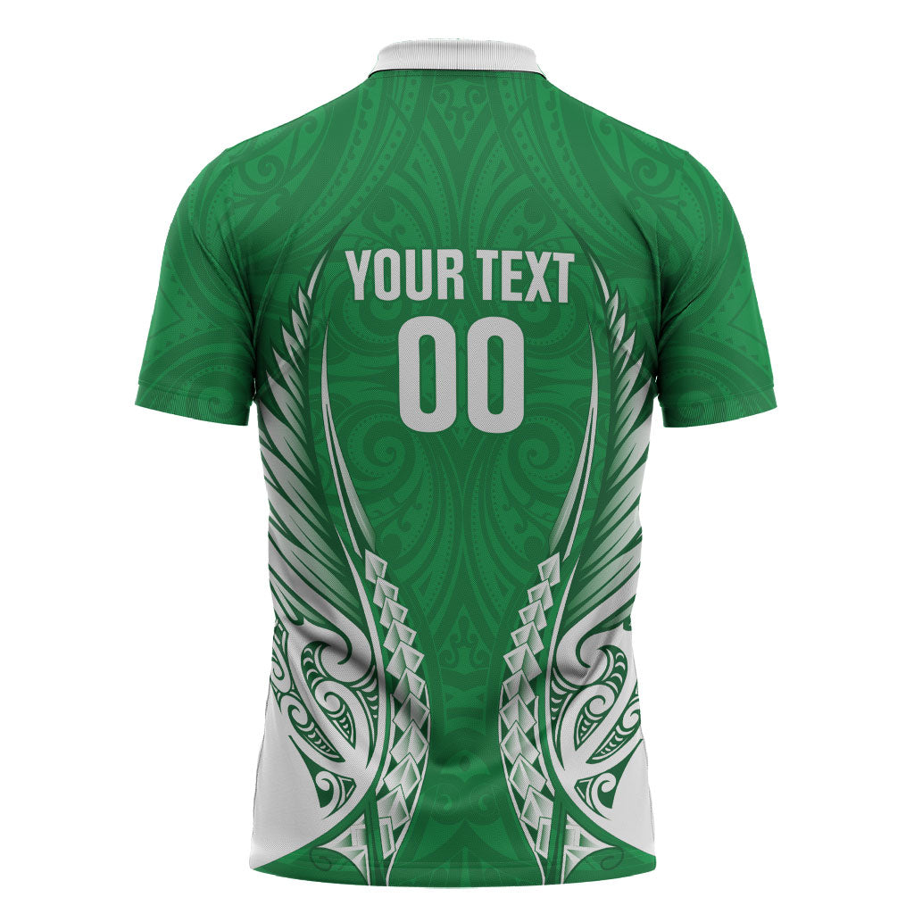 Manawatu 2026 Rugby Custom Zipper Polo Shirt NZ Maori Silver Fern