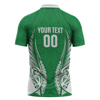 Manawatu 2026 Rugby Custom Zipper Polo Shirt NZ Maori Silver Fern