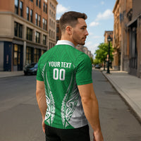 Manawatu 2026 Rugby Custom Zipper Polo Shirt NZ Maori Silver Fern