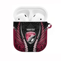 North Harbour 2026 Rugby Custom AirPods Case NZ Maori Silver Fern