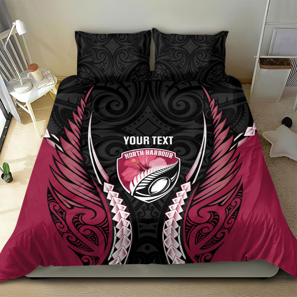 North Harbour 2026 Rugby Custom Bedding Set NZ Maori Silver Fern LT14 - Polynesian Pride