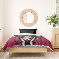 North Harbour 2026 Rugby Custom Bedding Set NZ Maori Silver Fern LT14 - Polynesian Pride