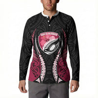North Harbour 2026 Rugby Custom Button Sweatshirt NZ Maori Silver Fern LT14 - Polynesian Pride
