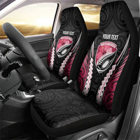 North Harbour 2026 Rugby Custom Car Seat Cover NZ Maori Silver Fern LT14 - Polynesian Pride
