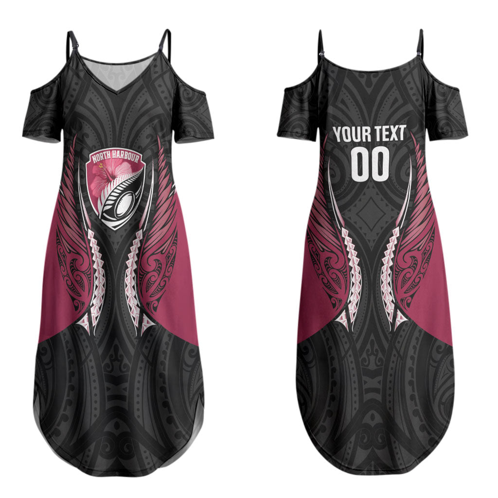 North Harbour 2026 Rugby Custom Couples Matching Summer Maxi Dress and Hawaiian Shirt NZ Maori Silver Fern LT14 - Polynesian Pride