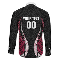 North Harbour 2026 Rugby Custom Family Matching Off Shoulder Maxi Dress and Hawaiian Shirt NZ Maori Silver Fern LT14 - Polynesian Pride