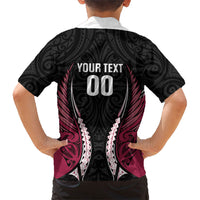 North Harbour 2026 Rugby Custom Family Matching Tank Maxi Dress and Hawaiian Shirt NZ Maori Silver Fern LT14 - Polynesian Pride