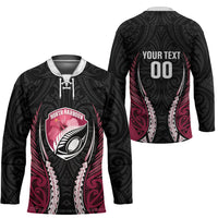 North Harbour 2026 Rugby Custom Hockey Jersey NZ Maori Silver Fern