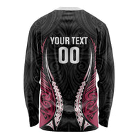 North Harbour 2026 Rugby Custom Long Sleeve Shirt NZ Maori Silver Fern LT14 - Polynesian Pride