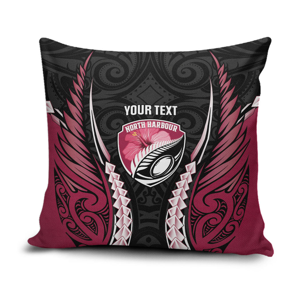 North Harbour 2026 Rugby Custom Pillow Cover NZ Maori Silver Fern