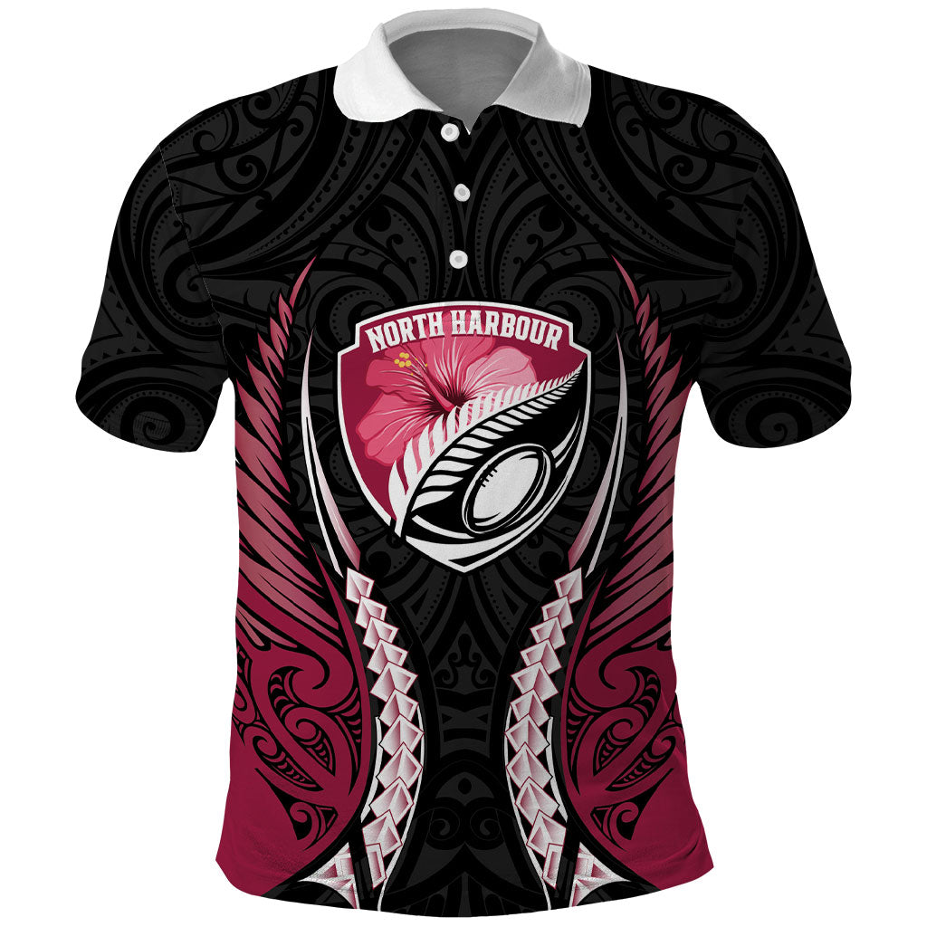 North Harbour 2026 Rugby Custom Polo Shirt NZ Maori Silver Fern