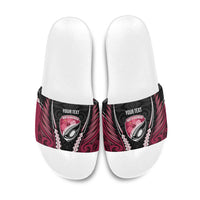 North Harbour 2026 Rugby Custom Slide Sandals NZ Maori Silver Fern