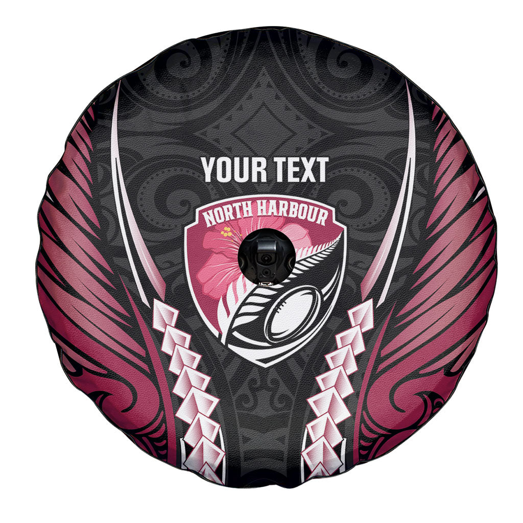 North Harbour 2026 Rugby Custom Spare Tire Cover NZ Maori Silver Fern LT14 - Polynesian Pride