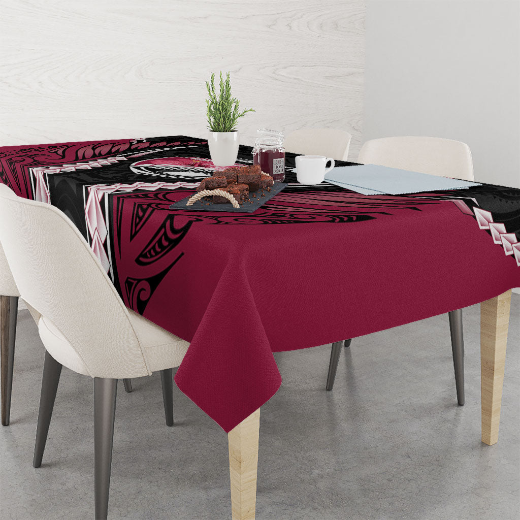 North Harbour 2026 Rugby Custom Tablecloth NZ Maori Silver Fern LT14 - Polynesian Pride