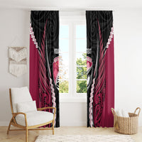 North Harbour 2026 Rugby Custom Window Curtain NZ Maori Silver Fern