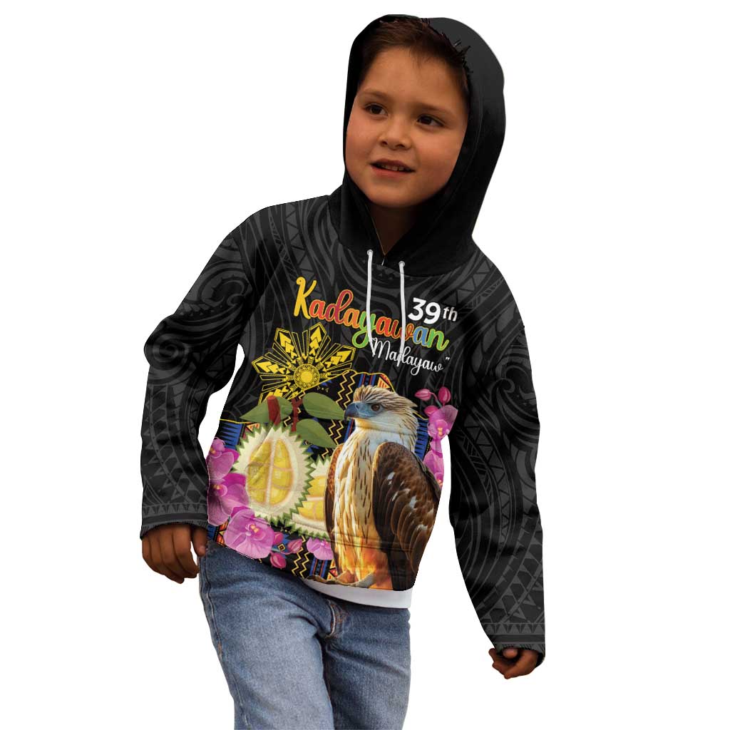 Kadayawan Philippines Kid Hoodie Filipino Eagle Happy 39th Anniversary