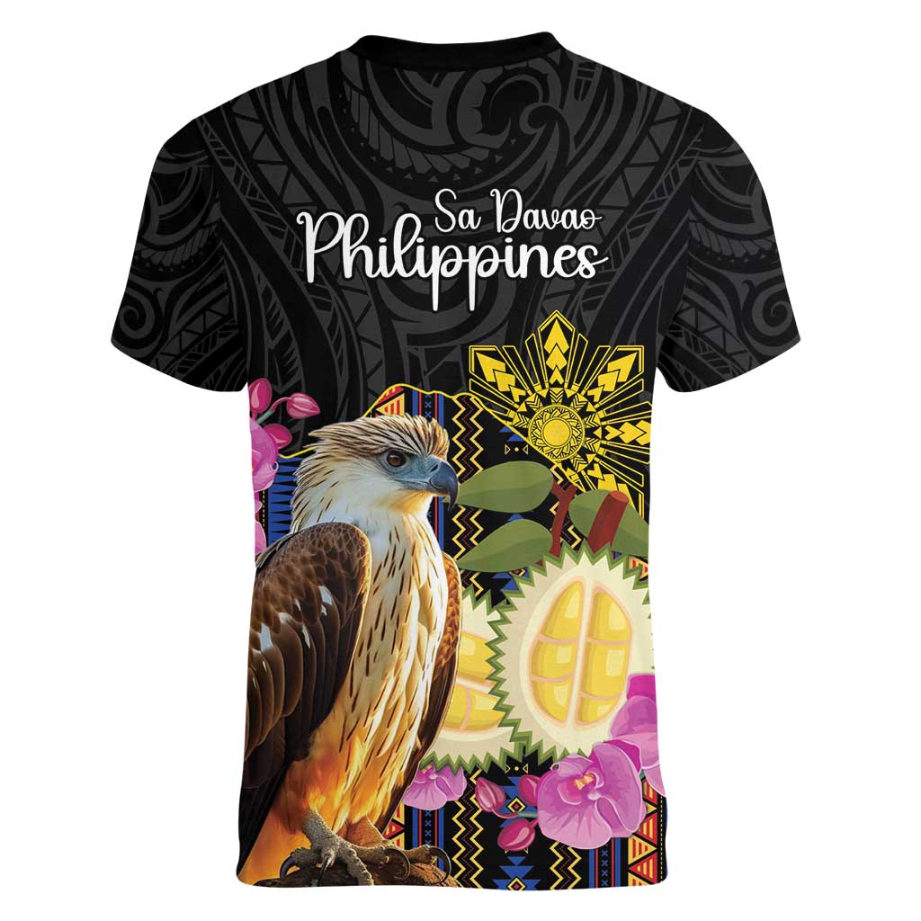 Kadayawan Philippines Women V-Neck T-Shirt Filipino Eagle Happy 39th Anniversary