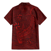 Oxblood Polynesia Family Matching Mermaid Dress and Hawaiian Shirt Hawaiian Tribal Hammerhead Shark Tattoo LT14 - Polynesian Pride