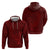 Oxblood Polynesia Hoodie Hawaiian Tribal Hammerhead Shark Tattoo