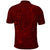 Oxblood Polynesia Polo Shirt Hawaiian Tribal Hammerhead Shark Tattoo