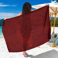 Oxblood Polynesia Sarong Hawaiian Tribal Hammerhead Shark Tattoo