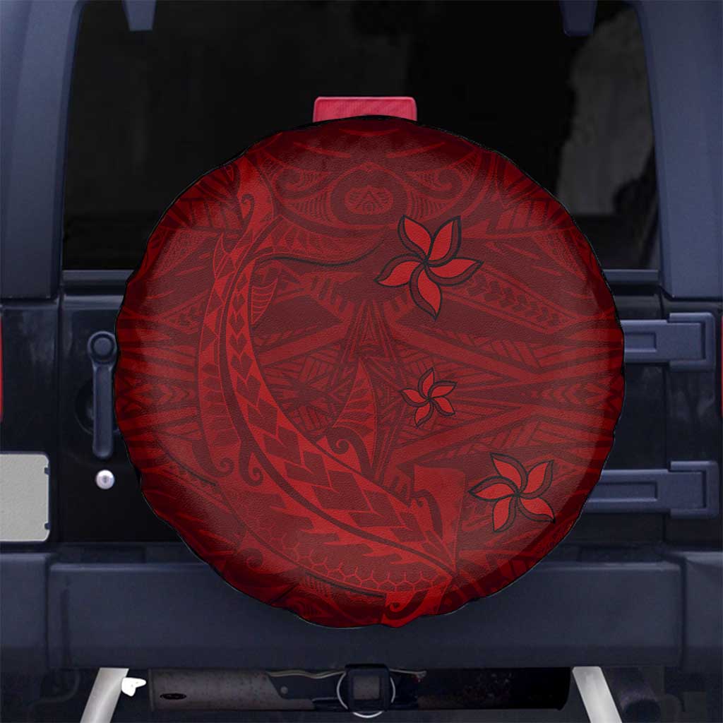 Oxblood Polynesia Spare Tire Cover Hawaiian Tribal Hammerhead Shark Tattoo