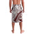 Polynesian Tropical Flowers Oxblood Color Lavalava