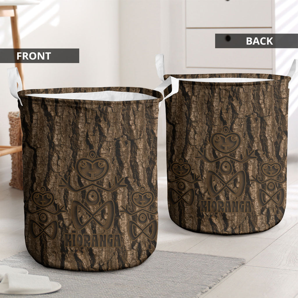 Kioranga Moriori New Zealand Laundry Basket Kopi Rakau Carving Art LT14 - Polynesian Pride