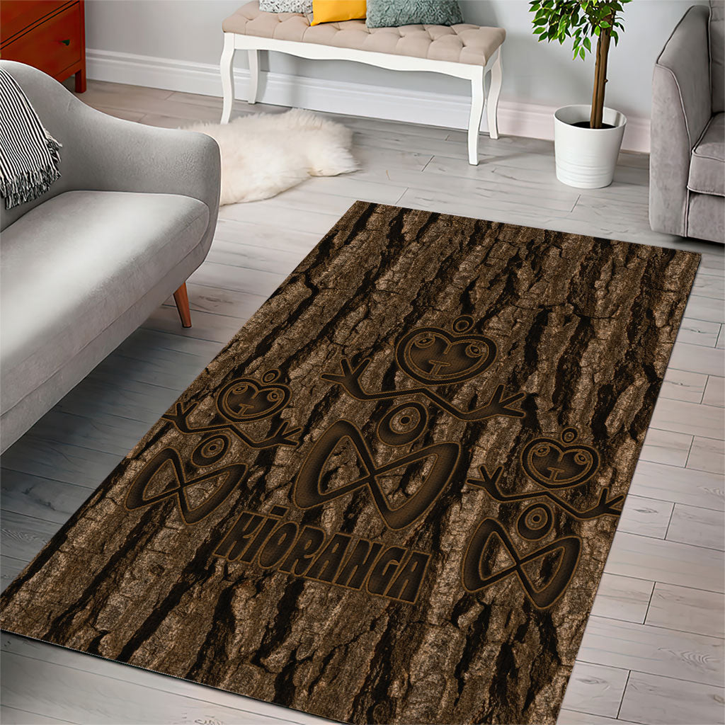 Kioranga Moriori New Zealand Area Rug Kopi Rakau Carving Art LT14 - Polynesian Pride