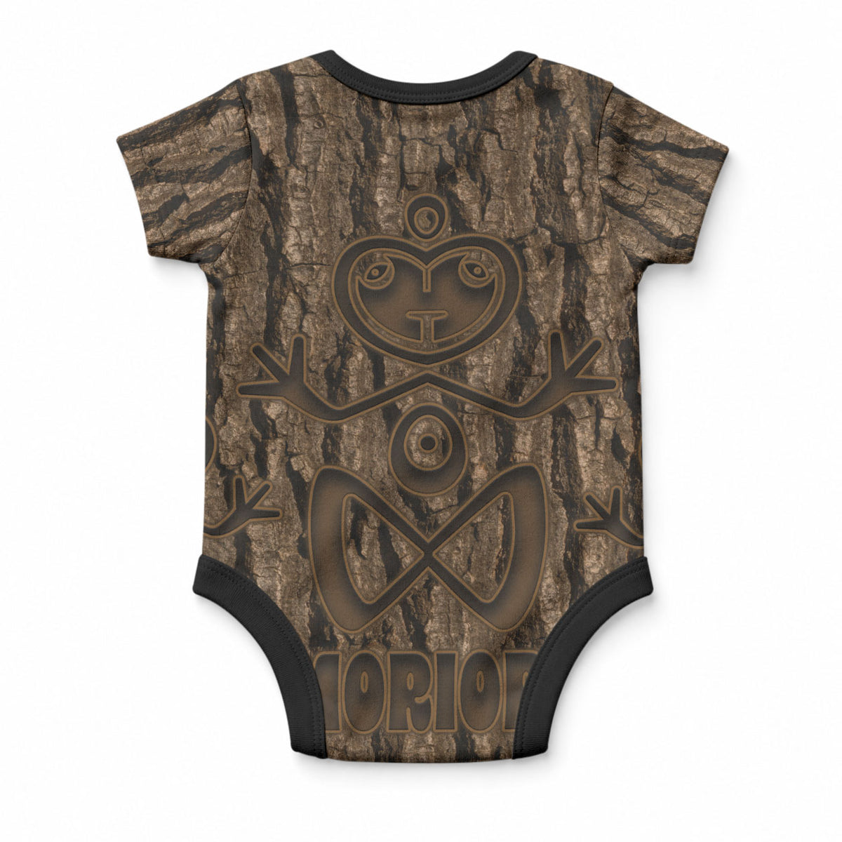 Kioranga Moriori New Zealand Baby Onesie Kopi Rakau Carving Art