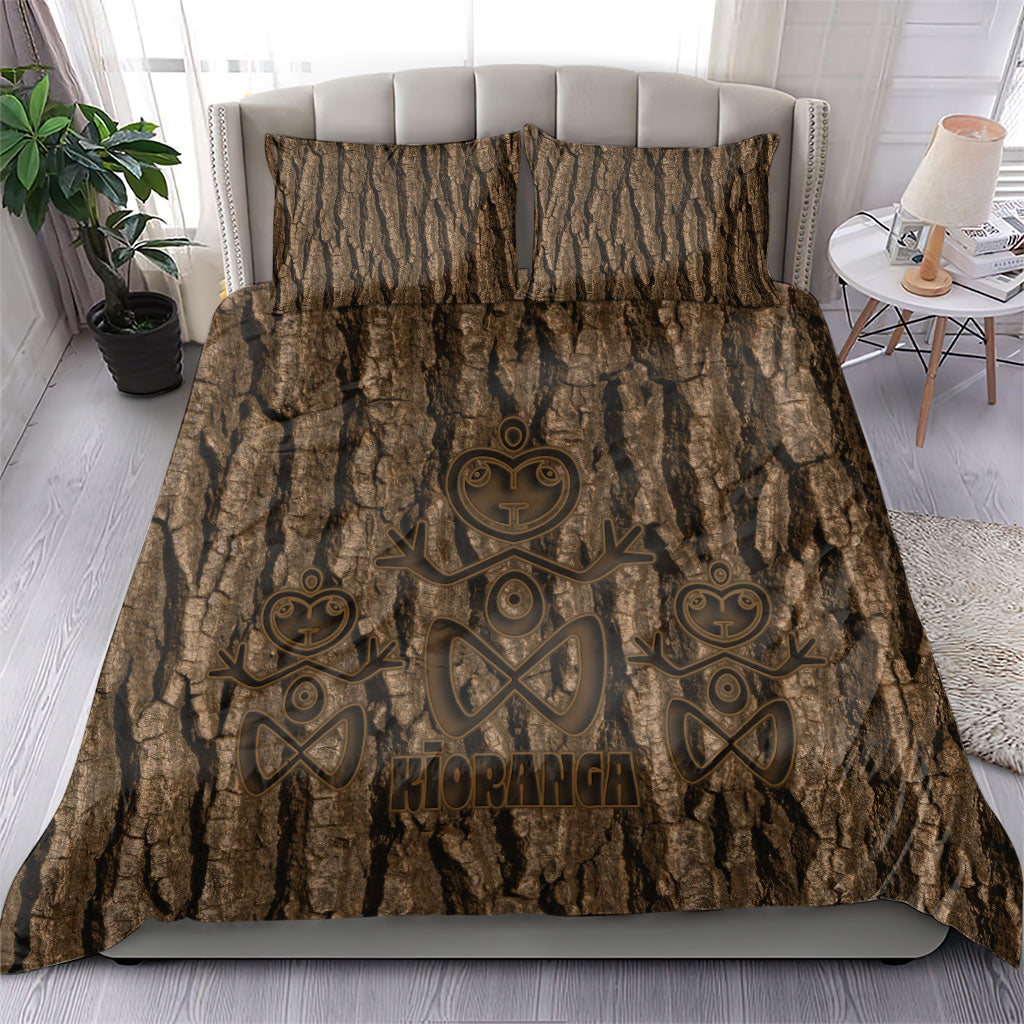 Kioranga Moriori New Zealand Bedding Set Kopi Rakau Carving Art LT14 - Polynesian Pride