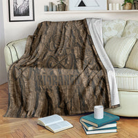 Kioranga Moriori New Zealand Blanket Kopi Rakau Carving Art LT14 Brown - Polynesian Pride
