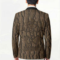 Kioranga Moriori New Zealand Blazer Kopi Rakau Carving Art LT14 - Polynesian Pride