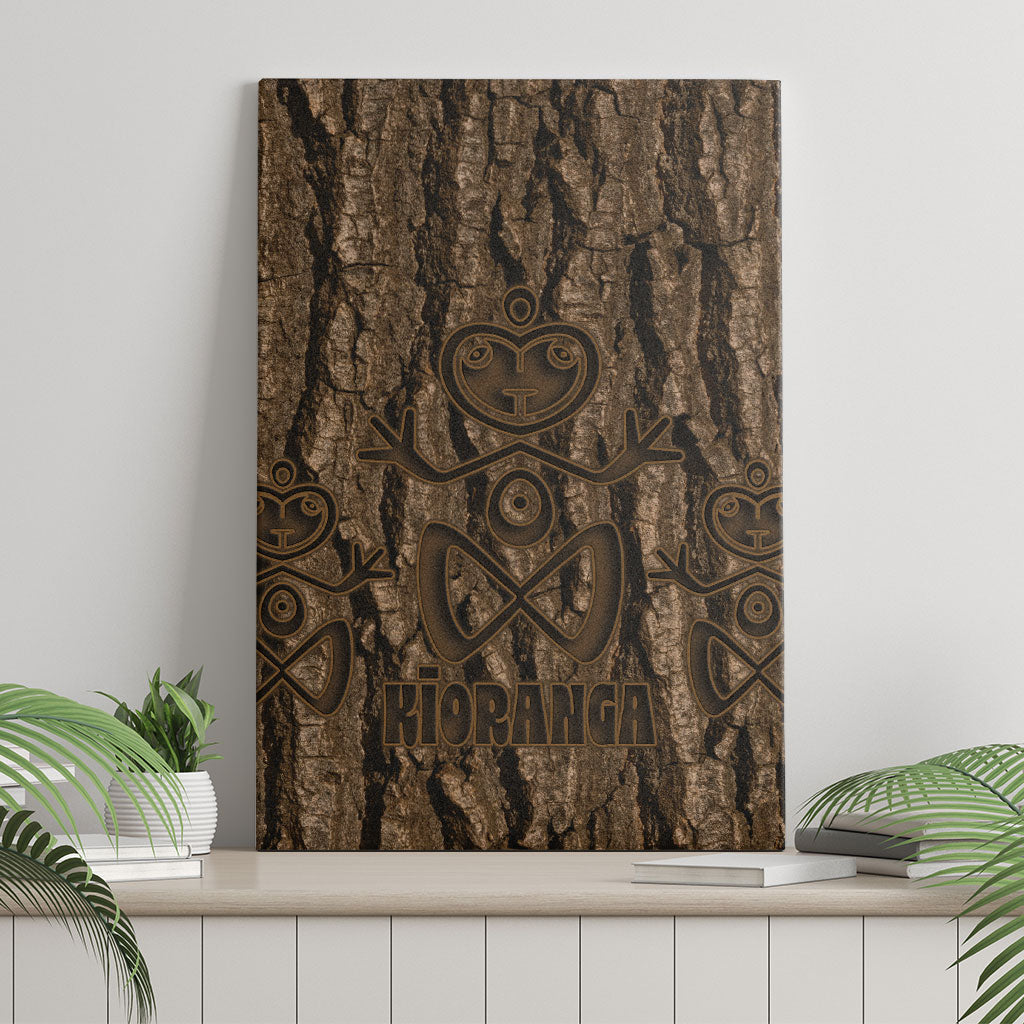 Kioranga Moriori New Zealand Canvas Wall Art Kopi Rakau Carving Art LT14 - Polynesian Pride