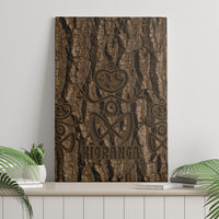 Kioranga Moriori New Zealand Canvas Wall Art Kopi Rakau Carving Art LT14 - Polynesian Pride