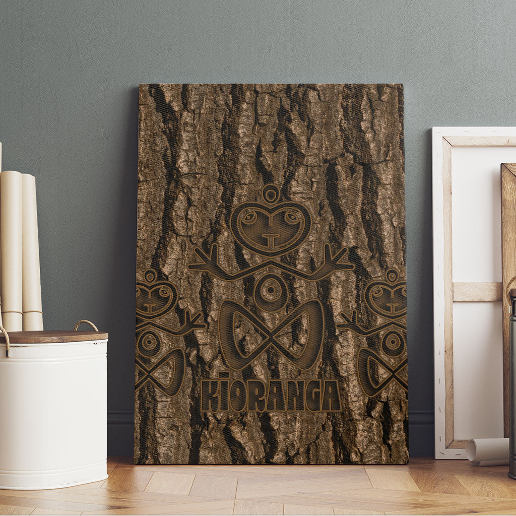 Kioranga Moriori New Zealand Canvas Wall Art Kopi Rakau Carving Art LT14 - Polynesian Pride