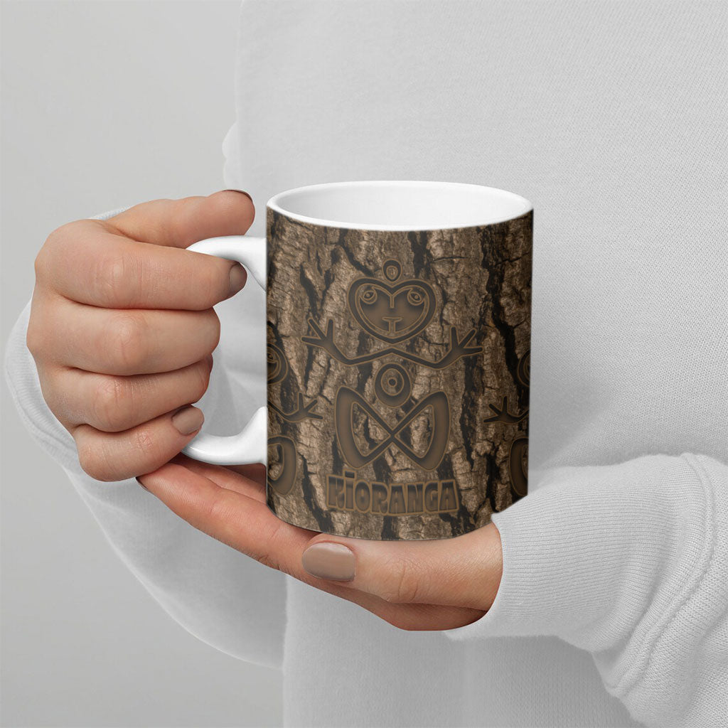 Kioranga Moriori New Zealand Ceramic Mug Kopi Rakau Carving Art LT14 - Polynesian Pride