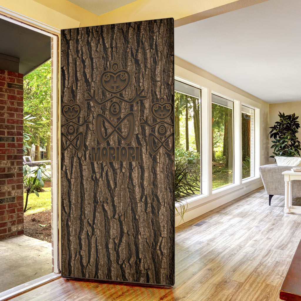 Kioranga Moriori New Zealand Door Cover Kopi Rakau Carving Art LT14 - Polynesian Pride