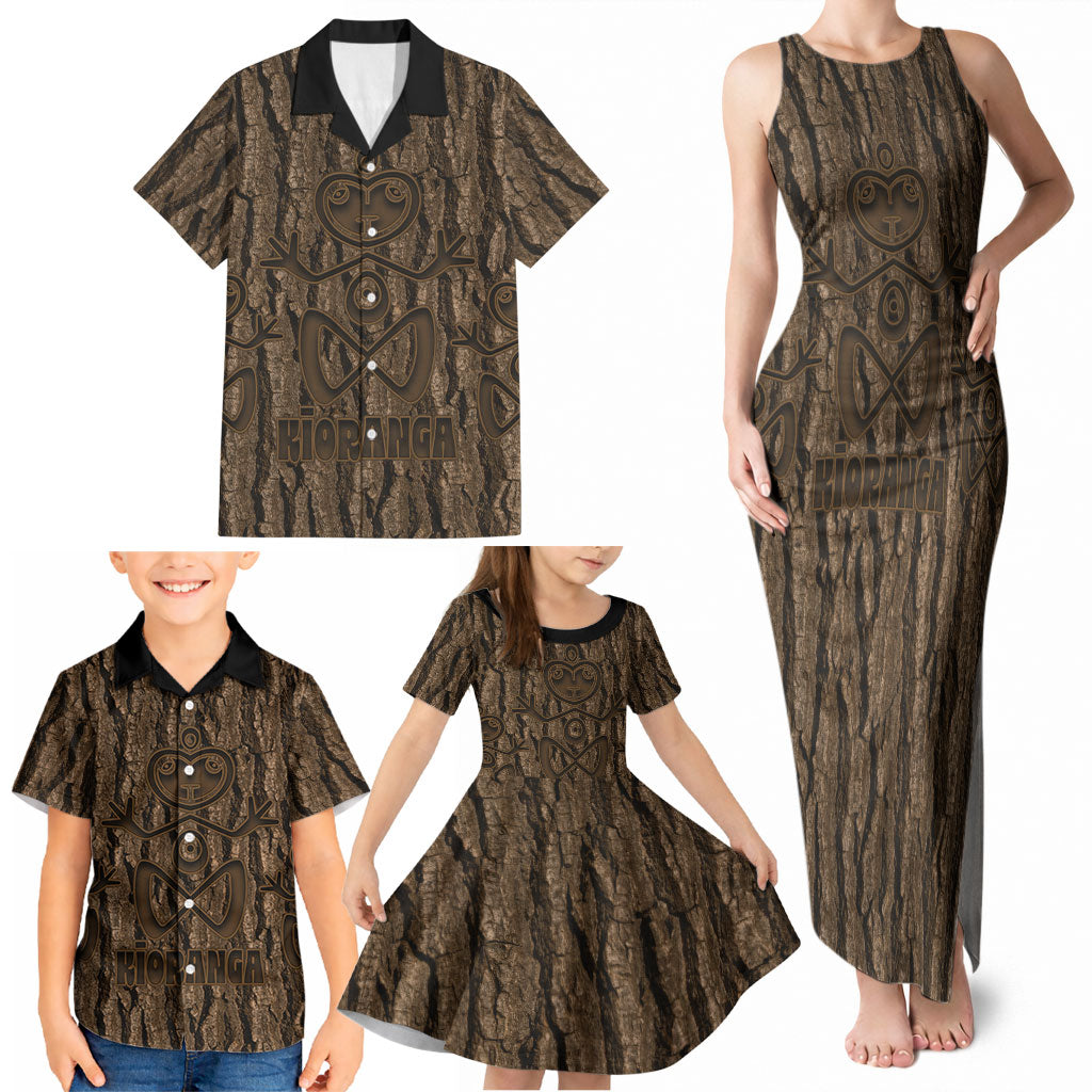 Kioranga Moriori New Zealand Family Matching Tank Maxi Dress and Hawaiian Shirt Kopi Rakau Carving Art LT14 - Polynesian Pride