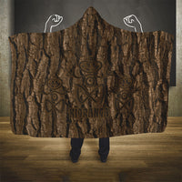 Kioranga Moriori New Zealand Hooded Blanket Kopi Rakau Carving Art LT14 - Polynesian Pride